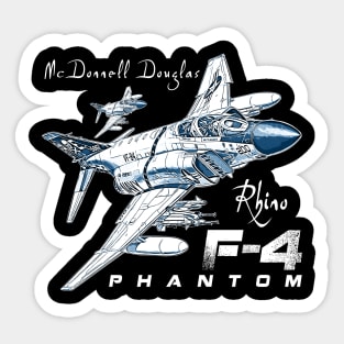 McDonnell Douglas F-4 Phantom Fighterjet Sticker